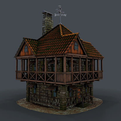 Medieval house 3d model