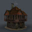 Medieval house 3d model