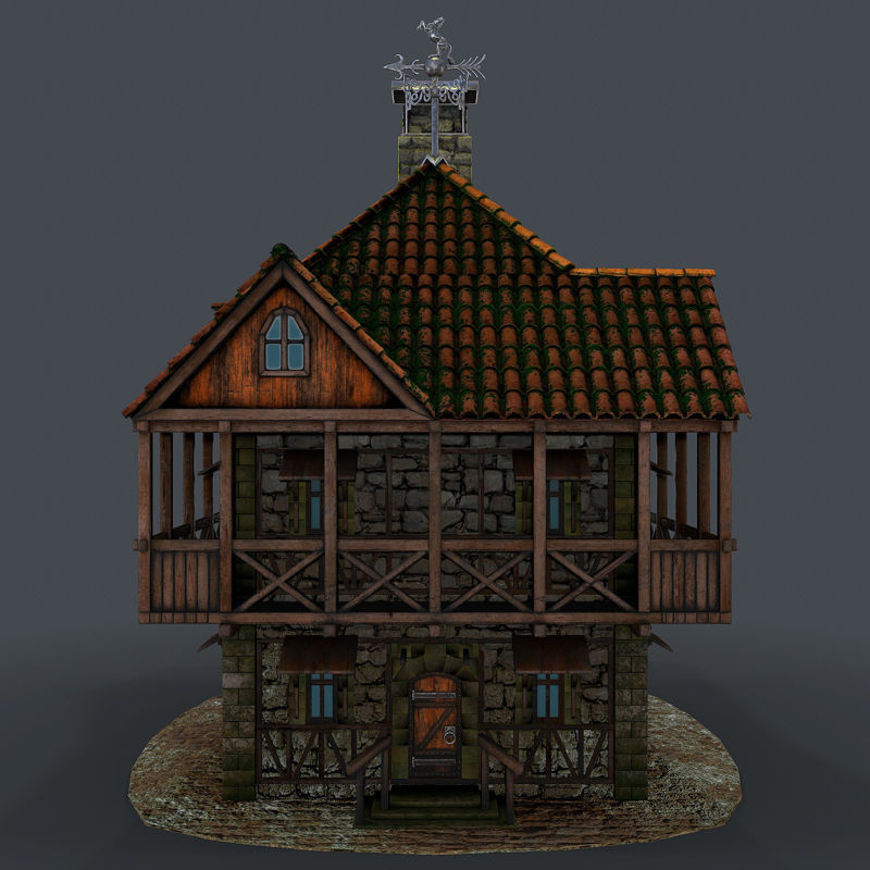 Medieval house 3d model