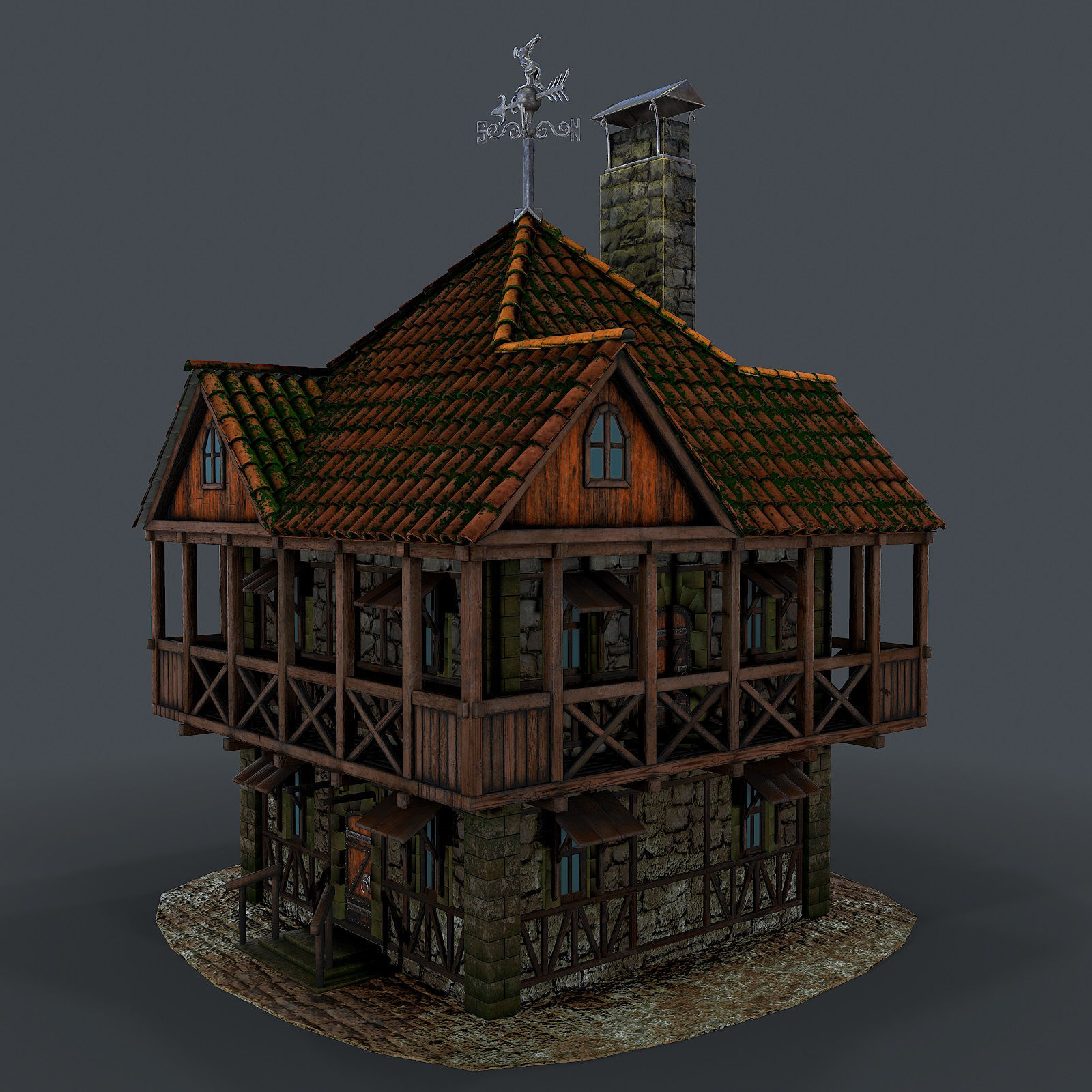 Medieval house 3d model