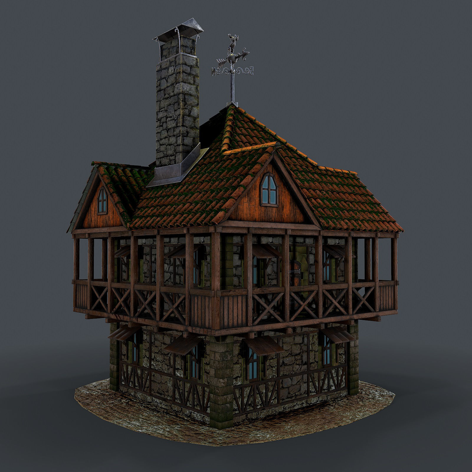 Medieval house 3d model