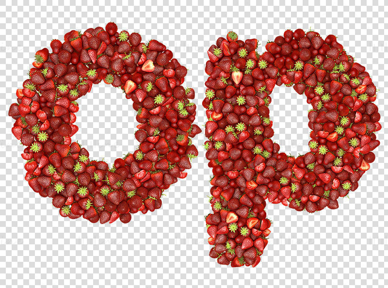 Малки азбуки, пълни с плодове ягоди png