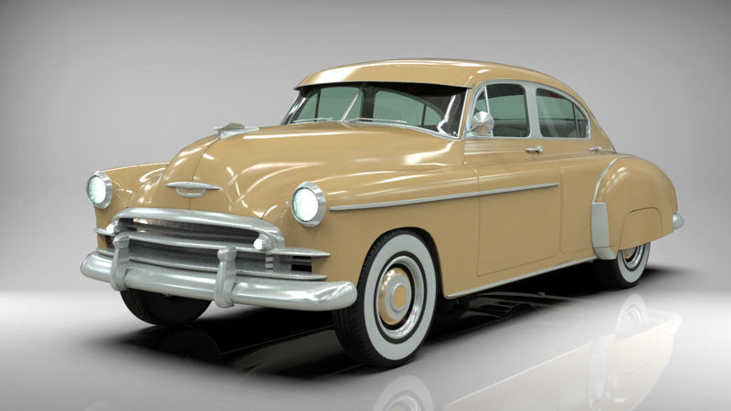 Chevrolet Fleetline sedan 1949 midpoly car 3D model