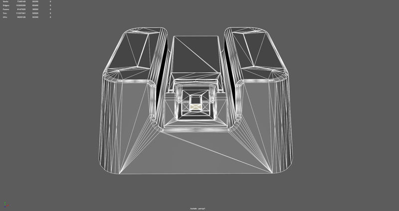 Sci-fi interior 3d model