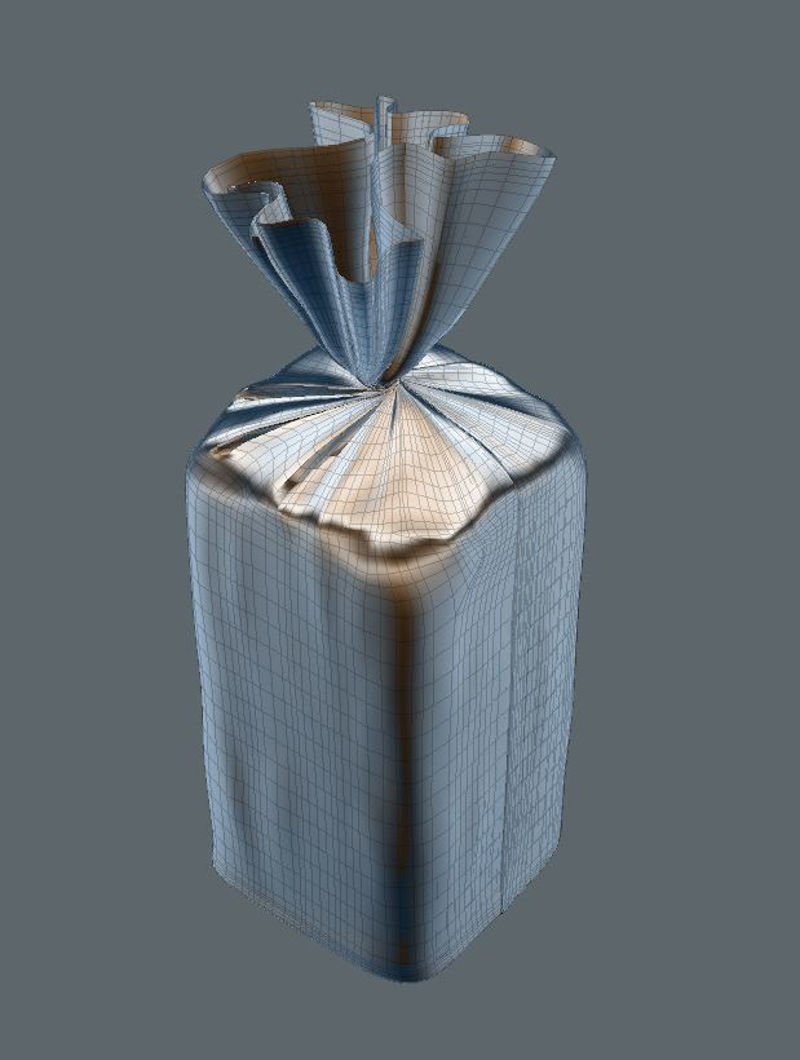 Bread Package 3d model