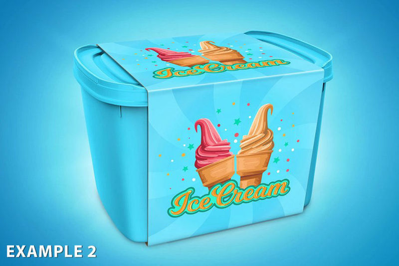 Ice Cream Container Mock up