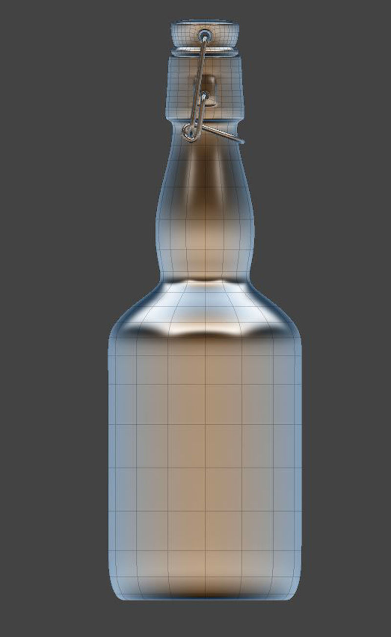 Growler 1 liter bottle 3d model