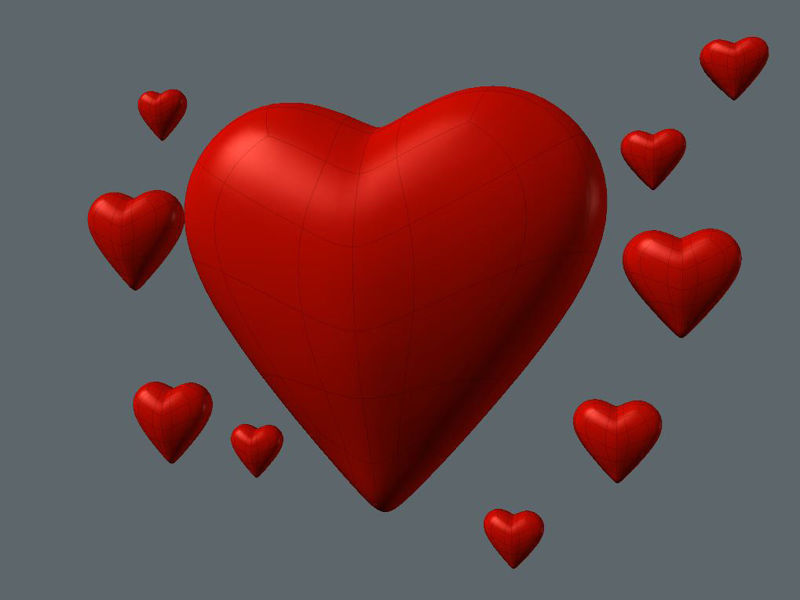 red heart 3d model