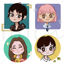 Female cartoon avatar charactor