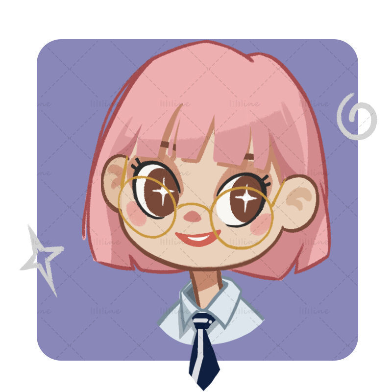 Female cartoon avatar