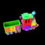 Cartoon Train 3d model