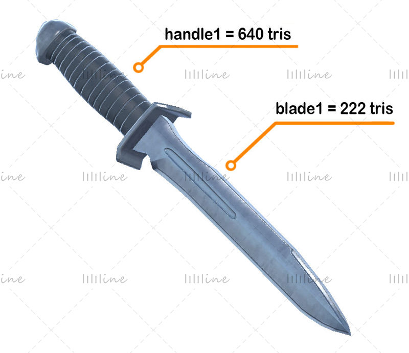 Modular Knife 3d model pack