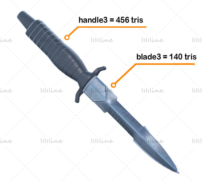 Modular Knife 3d model pack