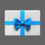 Gift box ribbon 3D Model