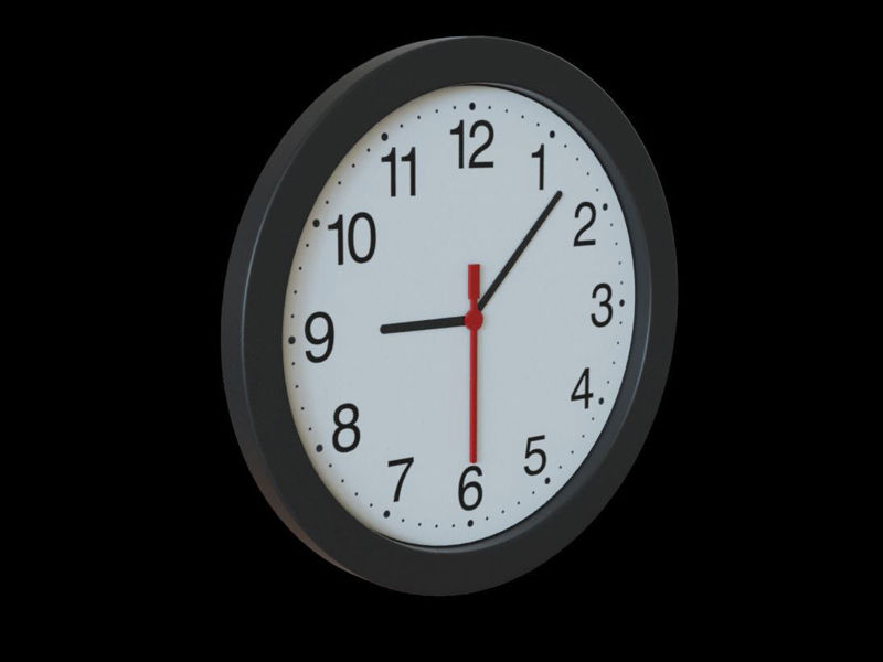 wall clock 3D model