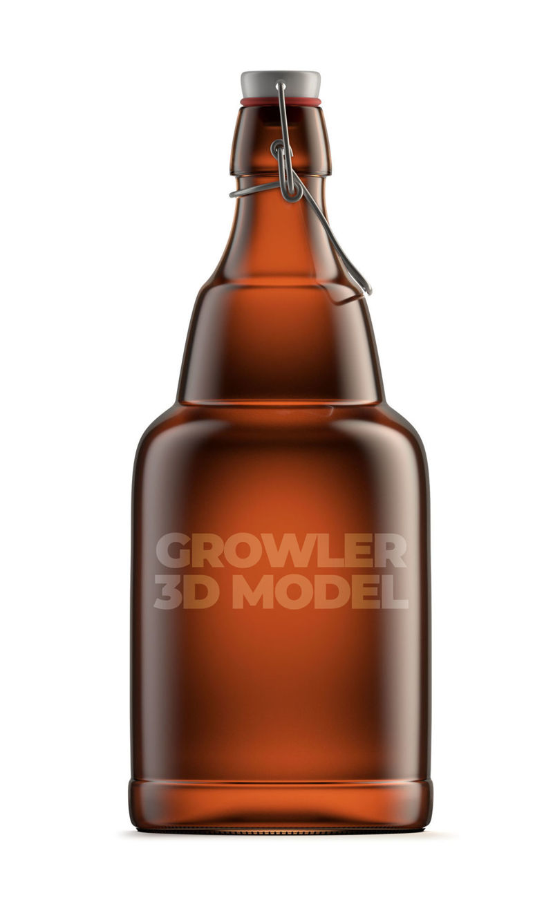 Beer growler 3D model