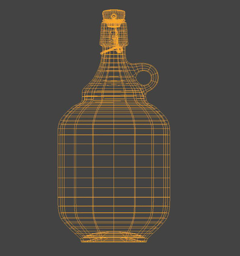 3-liter Growler Beer 3d model