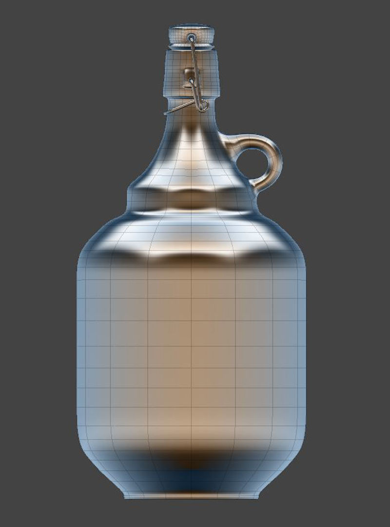 3-liter Growler Beer 3d model