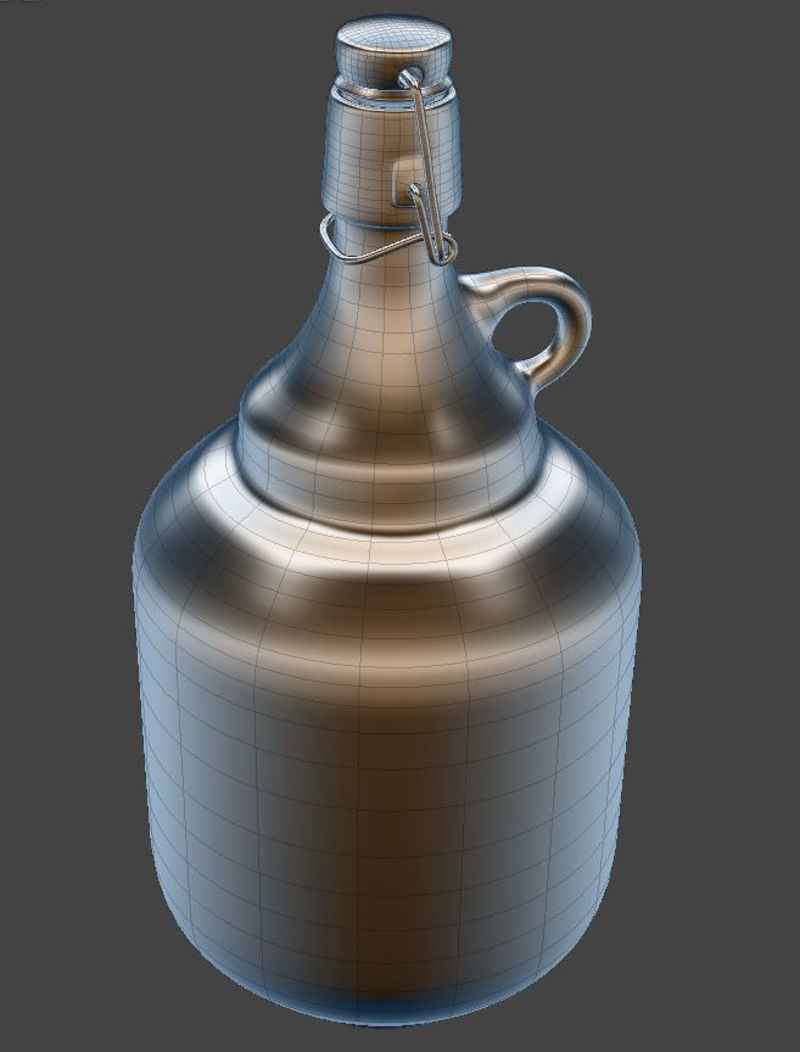 3-liter Growler Beer 3d model