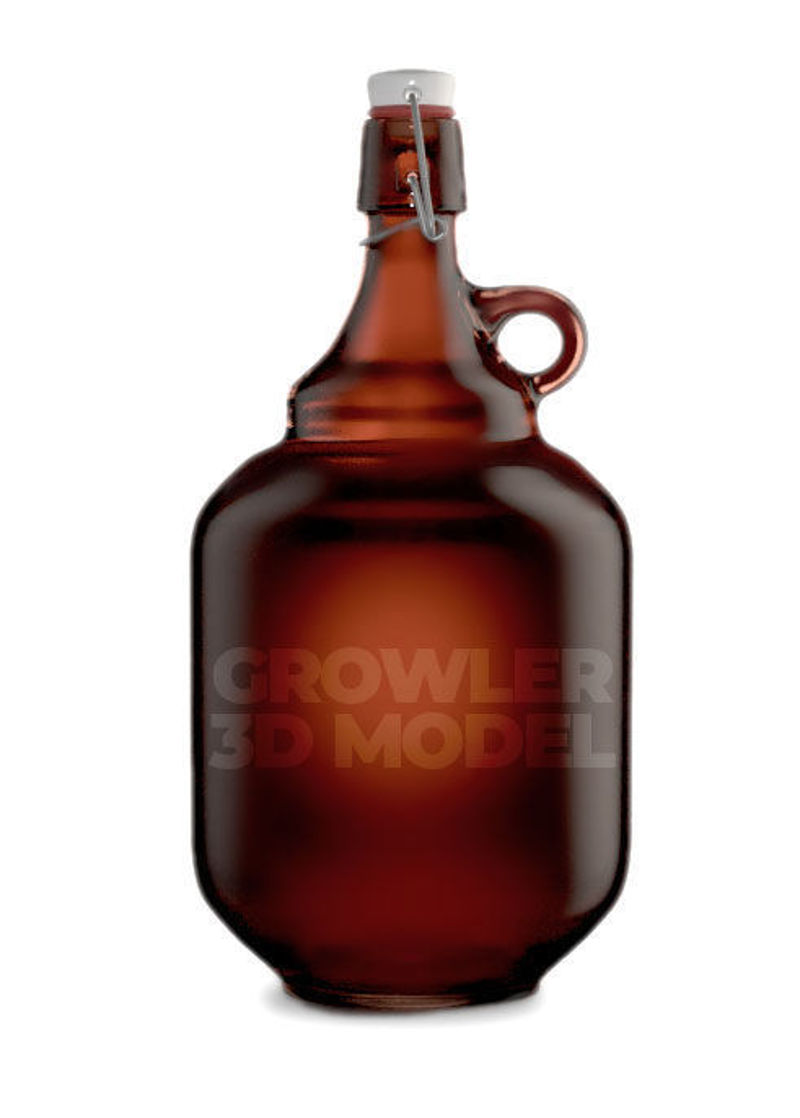 3-liter Growler Beer 3d model