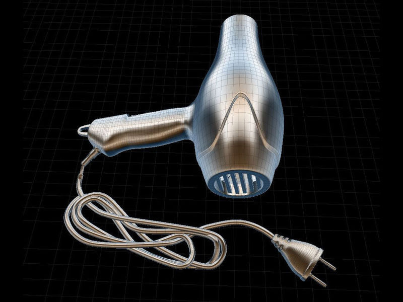 Hairdryer 3d model