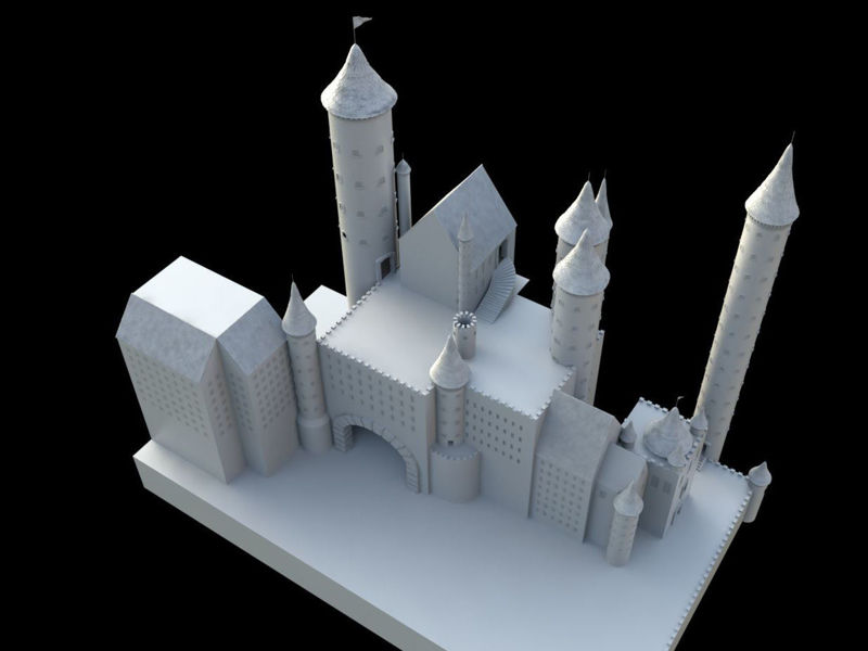 Medieval castle 3d model