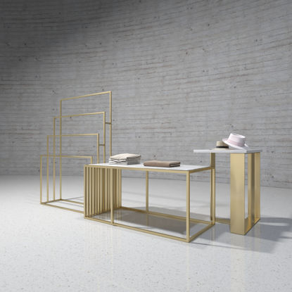 couture clothing shelves 3d model