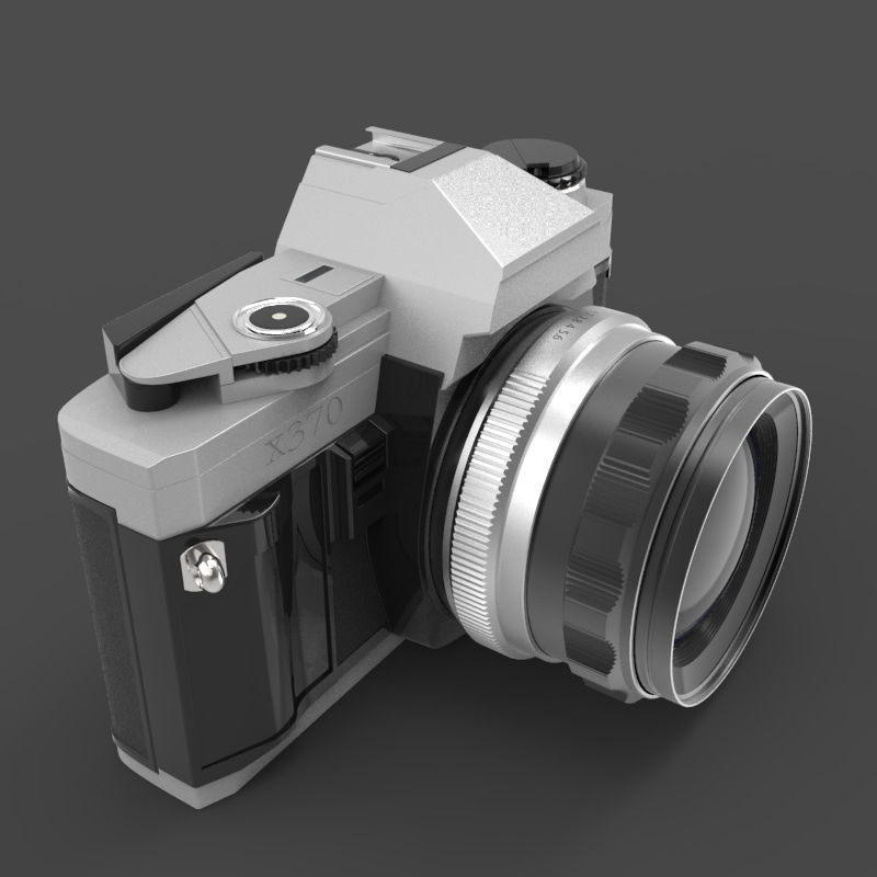 Minolta 370 film camera 3d model