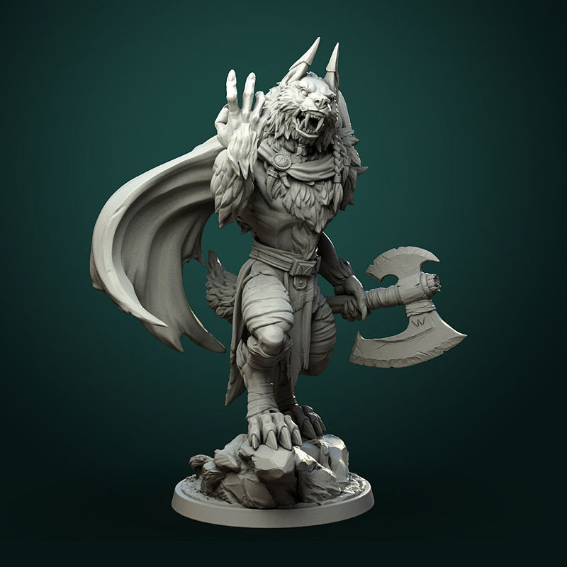 Karrash the Forest Shadow (2 variants) pre-supported 3d print model