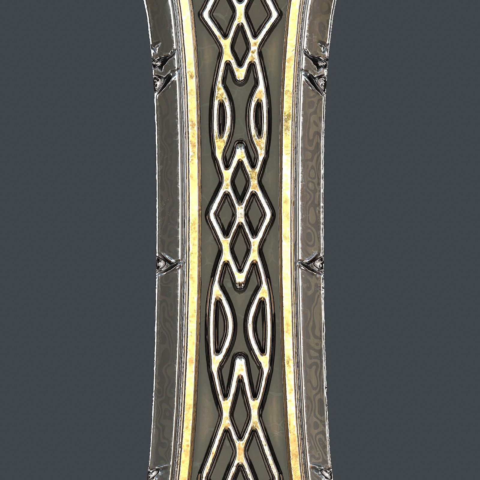 Fantasy sword 25 with scabbard 3d model