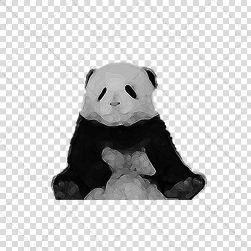 Panda element illustration png