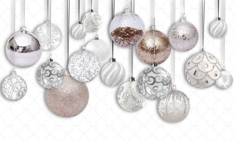 Christmas hanging decorations png