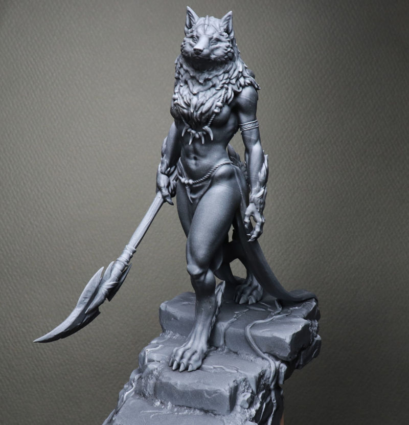Oleana the Werewolf Queen 3d print model