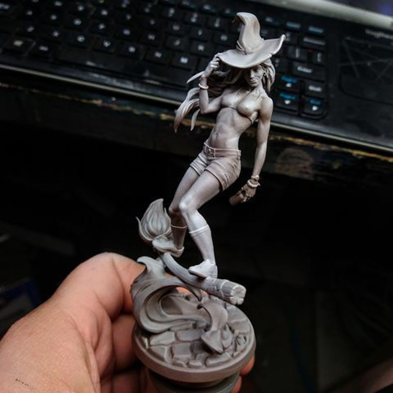 Anita the Young Witch STL printed miniature