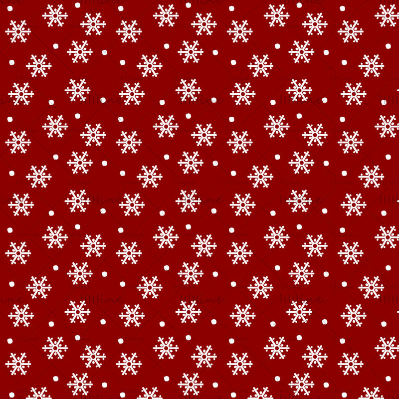 Christmas red vector seamless pattern packaging snow snowflake festival