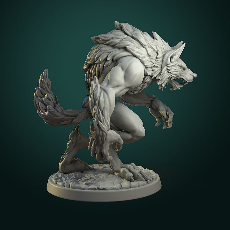 common werewolf 3d print model