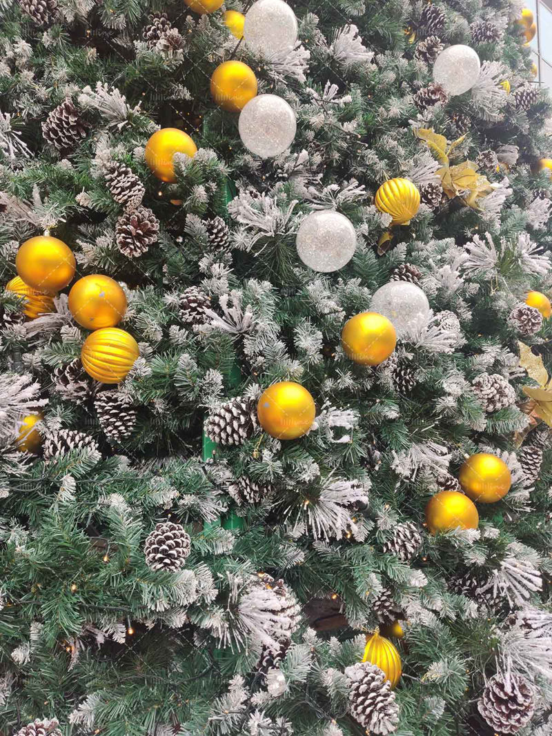 Christmas tree decoration background