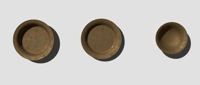 Bronze Plates 3d model Pack