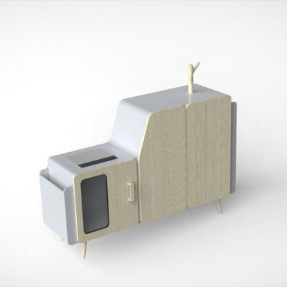 Shoebox industry design 3d model
