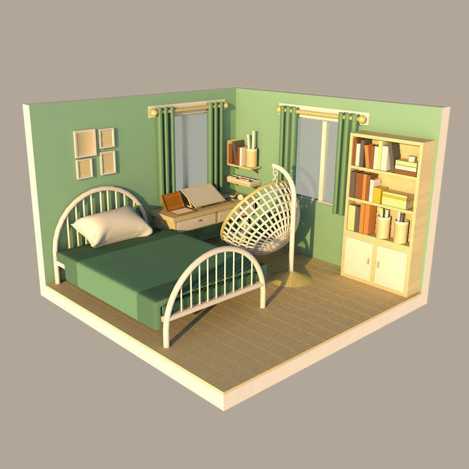 Bedroom Decorate 3d Model