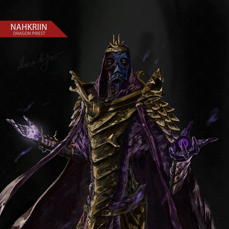 Nahkriin Dragon Priest illustration
