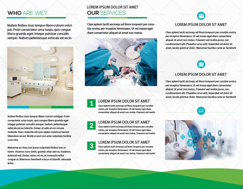 Medical promotion tri-fold template
