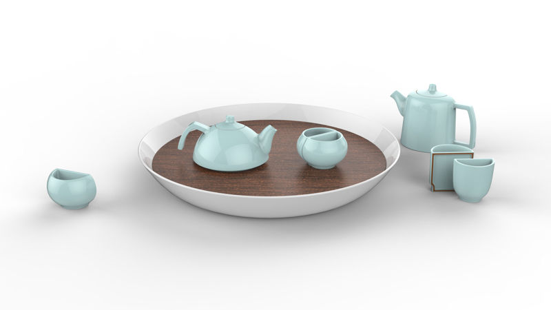 1/2 Tea Ware Design Industrial Design 3D Model