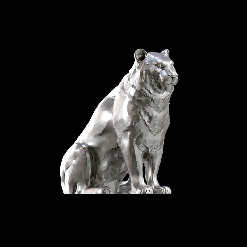 A statue of a tiger 3d print model