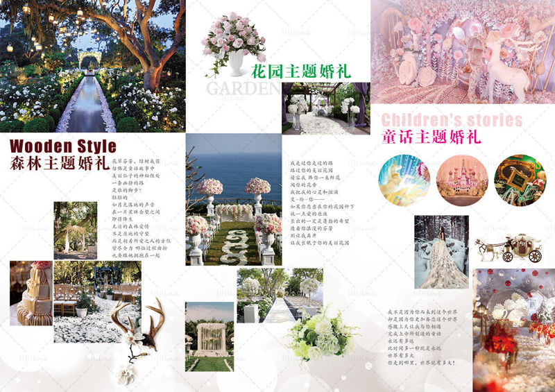 Wedding company introduction promotion trifold