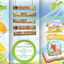 Kindergarten admissions brochure tri-fold flat design template