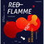 Black red poster background