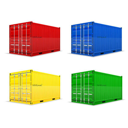 Cargo Container AI Vector