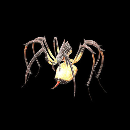 Spider Monster Low Polygon Gaming 3d model