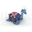Cartoon Dragon Mirage Turtles Tortoise 3D Model